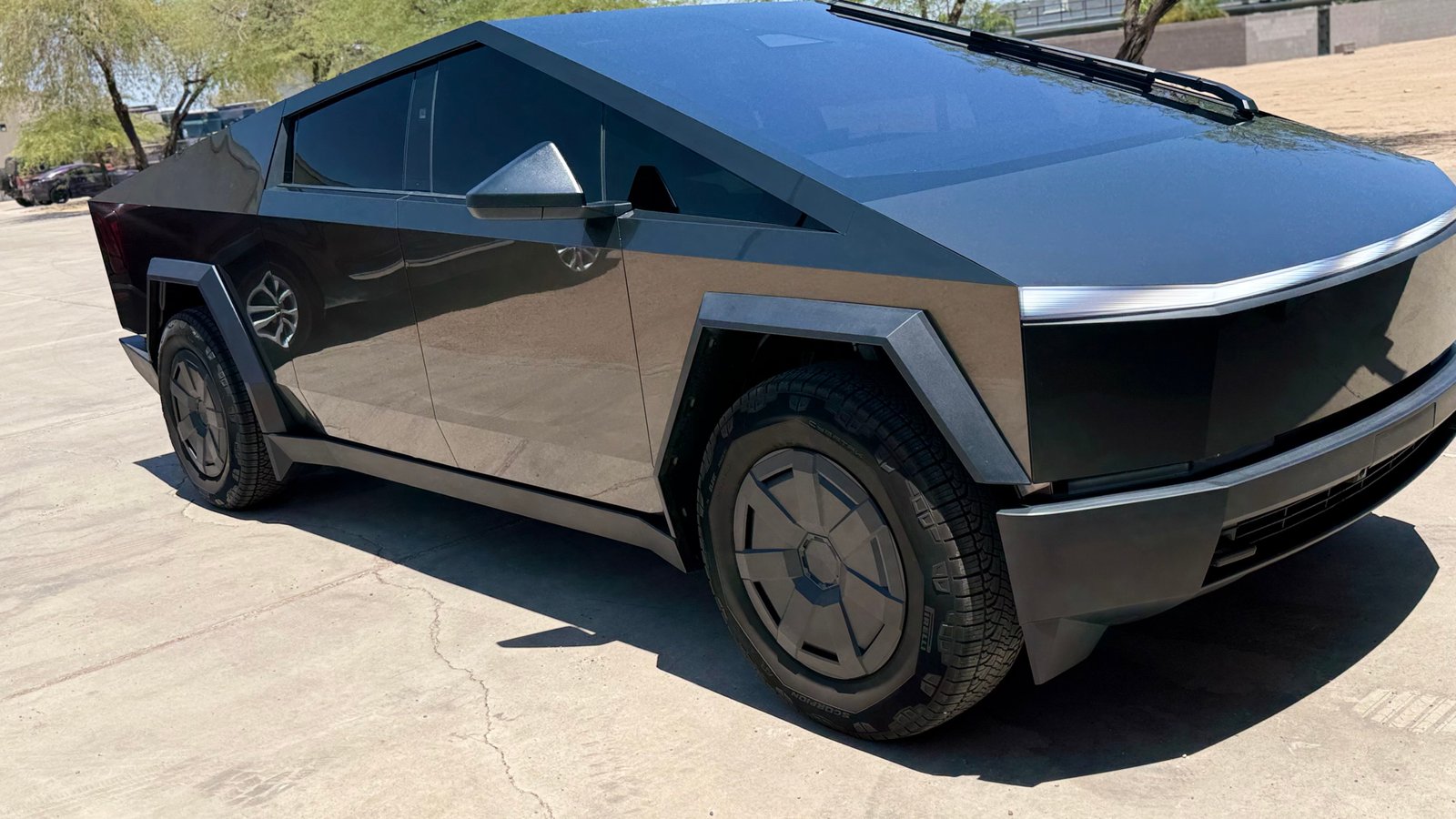 A car with a vibrant color-change PPF finish.